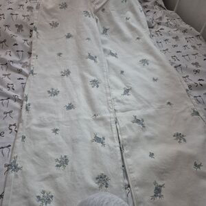 Cotton On Kids Floral Casual Pants - White and Blue